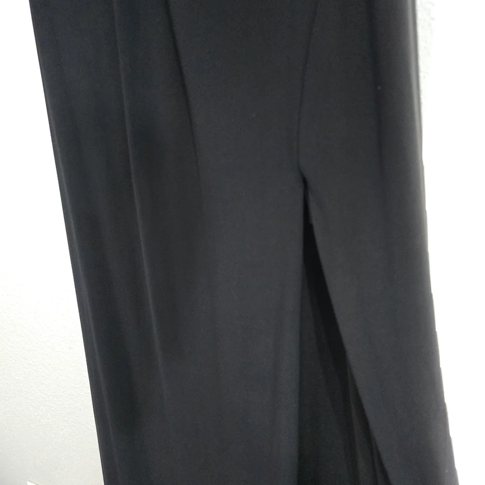 Mac Duggal Cut Out Criss Cross Black Beaded Dress Size 12. Style Code 68166. Nwt - Picture 7 of 9